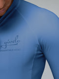 Givelo Mens Essentials Aero Blue Steel Jersey Long Sleeve Jerseys Givelo 