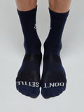 Givelo Unisex Modern Classic French Navy Ribbed Socks Socks Givelo 