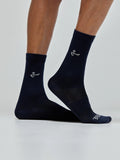 Givelo Unisex Modern Classic French Navy Ribbed Socks Socks Givelo 