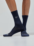 Givelo Unisex Modern Classic French Navy Ribbed Socks