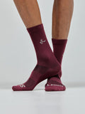 Givelo Unisex Modern Classic Merlot Ribbed Socks Socks Givelo 