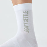 Givelo Unisex White Socks - Don't Settle Socks Givelo 