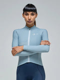 Givelo Womens Essentials Aero Metal Grey Thermal LS Thermal Long Sleeve Jersey Givelo 