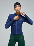 Givelo Womens Essentials Aero Navy Marino Thermal LS Thermal Long Sleeve Jersey Givelo 