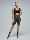 Givelo Womens Ultra High Density 2.0 Olive Bib Shorts Bib Shorts Givelo 