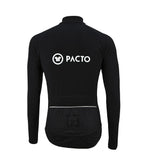 Pacto Mens Black Long Sleeve Winter Sweater Sweater Pacto 