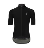 Pacto Mens Black Water Resistant Thermal Short Sleeve Jersey 2.0