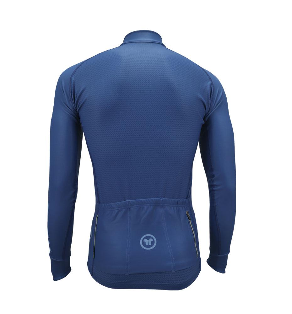 Pacto Mens Blue Carbon Long Sleeve Jersey Long Sleeve Jerseys Pacto 