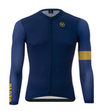 Pacto Mens Blue Yellow Team Pro 2021 Long Sleeve Jersey Long Sleeve Jerseys Pacto 