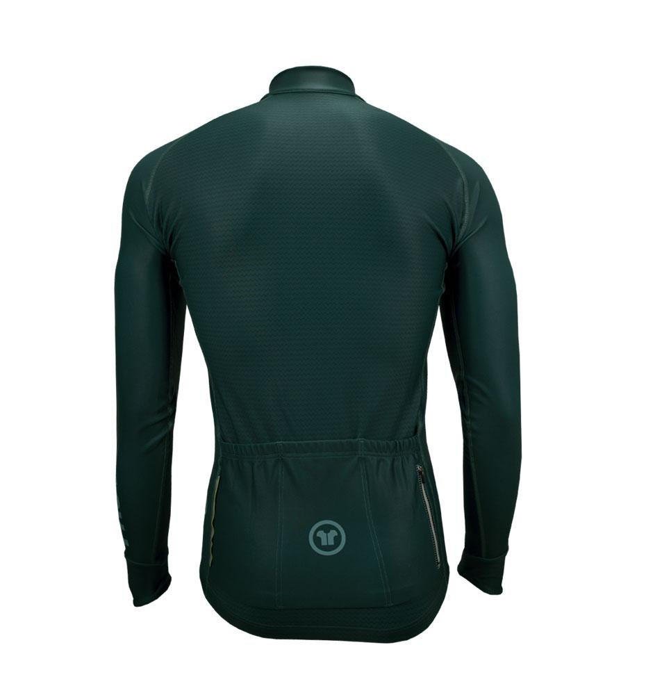 Pacto Mens Green Carbon Long Sleeve Jersey Long Sleeve Jerseys Pacto 
