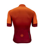 Pacto Mens Orange-Red Carbon Short Sleeve Jersey Jerseys Pacto 