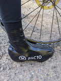 Pacto Unisex Black Waterproof Winter Shoe Covers Shoe Covers Pacto 