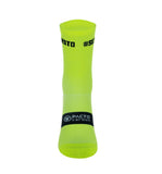 Pacto Unisex Fluorescent Green Carbon Socks Socks Pacto 
